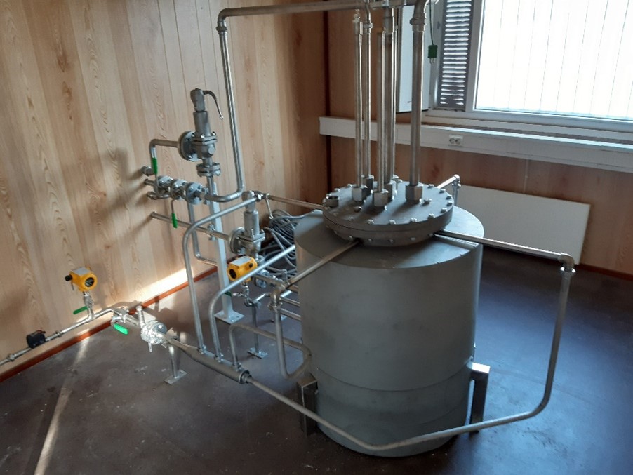 Thermochemical energy storage reactor at the Energy Research Center in Varkaus