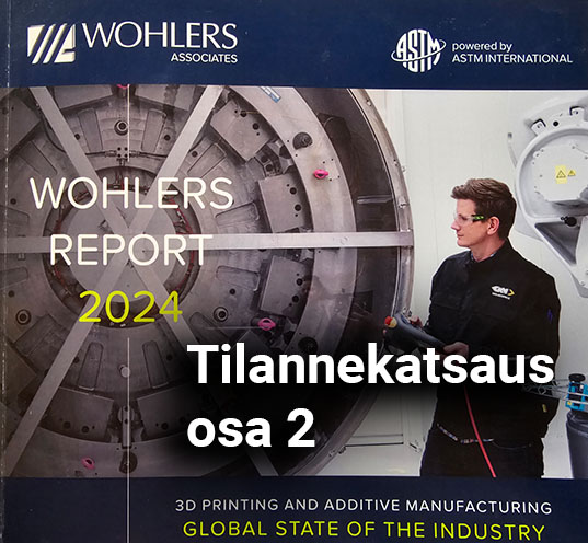 3D-tulostuksen tilannekatsaus – Wohlers Report 2024, osa 2 