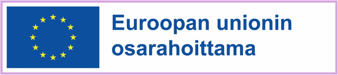 Kuvassa lippulogo ja teksti Euroopan unionin osarahoittama. 