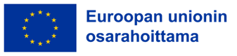 EU-rahoituksen logo.